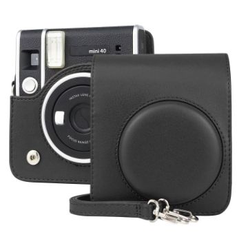 Full Body Retro PU Leather Case Bag for FUJIFILM instax mini 40 - 1