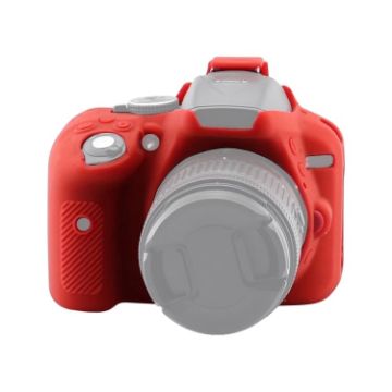 Red Soft Silicone Case for Nikon D5300 - Protective Cover - 1