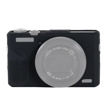 Black Silicone Case for Canon PowerShot G7 X Mark III/G7X III - 1
