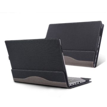 Lenovo ThinkPad E15 Gen 2 Leather Shockproof Protective Case (Black) - 1