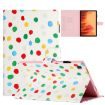 Samsung Galaxy Tab A7 2020 T500 Smart Case, White Colorful Dot - 1