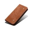 Motorola Edge 60 Pro Brown Flip Case with Denim Texture Leather - 6