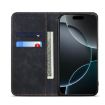 Moto G86 Power Black Denim Flip Leather Case - 4