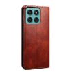 Moto G86 Power Leather Case - Crazy Horse Texture (Brown) - 3