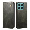 Motorola Moto G86 5G Green Leather Phone Case - Crazy Horse Texture - 1