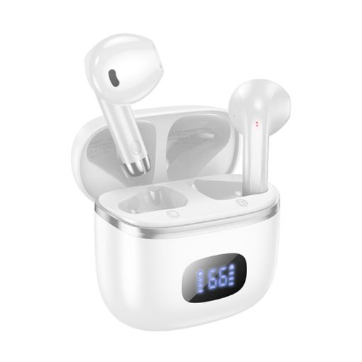 hoco EQ1 True Wireless Bluetooth 5.3 Headset with LED Display - White - 1