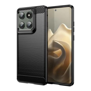 Motorola Edge 5G 2025 TPU Phone Case - Black Carbon Fiber Texture - 1