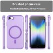 iPhone SE 2022/2020/8 MagSafe Frosted TPU+PC Case, Dark Purple - 2