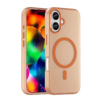 iPhone 17 MagSafe TPU + PC Frosted Translucent Case (Orange) - 1