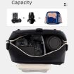 Cwatcun D118 Blue 2-Way Camera Backpack Cross-body Bag 21x21x14.5cm - 4