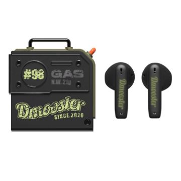 D MOOSTER D37 TWS Bluetooth Earphone Oil Barrel (Black Green) - 1