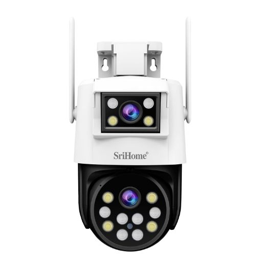 SriHome SH048 2MP Dual Lens Night Vision IP Camera (EU Plug) - 1