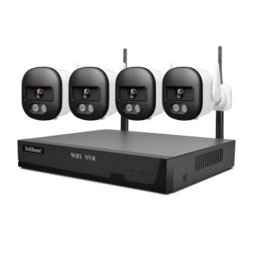 SriHome NVS001E-IPC056 Ultra HD 4CH WiFi NVR Set (US Plug) - 1