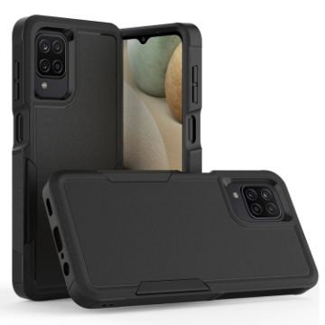 Samsung Galaxy A12 2-in-1 PC + TPU Phone Case (Black) - 1