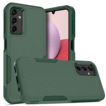 2 in 1 PC + TPU Phone Case for Samsung Galaxy A14 4G/5G (Dark Green) - 1