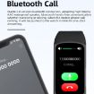 Spovan H7 Smart Watch: Bluetooth, Health Monitor, IP67, 1.47" Blue - 6