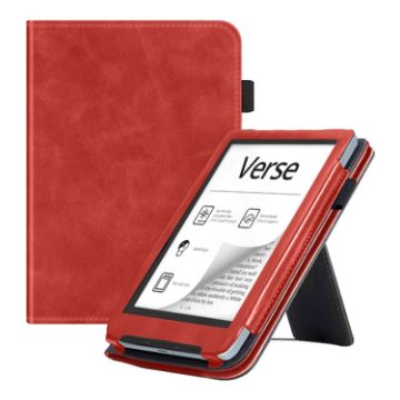 Pocketbook Verse Pro Red Calfskin Leather Smart Tablet Case - 1