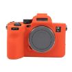 Sony ILCE7RM5/A7R5 Litchi Texture Silicone Case (Orange) - 2