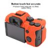 Sony ILCE7RM5/A7R5 Litchi Texture Silicone Case (Orange) - 6