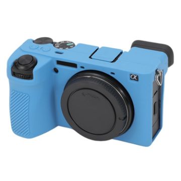 Sony ILCE-6700/A6700 Blue Glossy Silicone Protective Case - 1