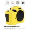 Canon EOS R6 Mark II Yellow Litchi Texture Silicone Case - 4