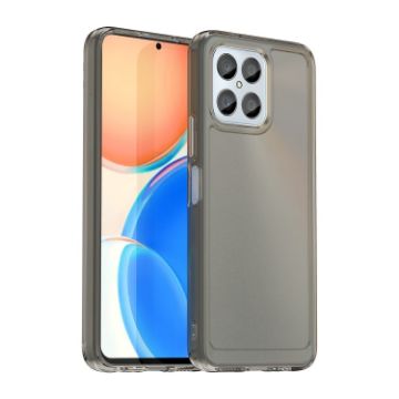 For Honor X8 5G Candy Series Transparent Grey TPU Phone Case - 1