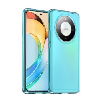 Honor Magic6 Lite Candy Series TPU Phone Case - Transparent Blue - 1