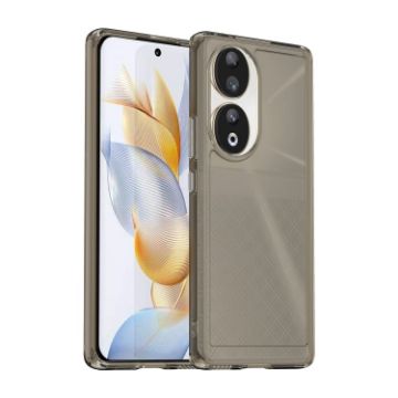 Honor 90 TPU Phone Case - Candy Series Transparent Grey - 1
