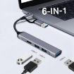809-C 6 in 1 USB+Type-C Multifunctional Docking Station HUB Adapter - 5