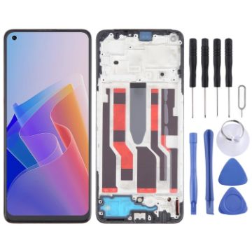 OPPO F21 Pro 5G AMOLED Screen Digitizer with Frame Assembly - 1