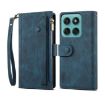 Moto G86 Power Dark Green Retro RFID Leather Phone Case - 1