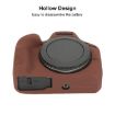 Canon EOS R100 Litchi Texture Silicone Case (Coffee) - 6