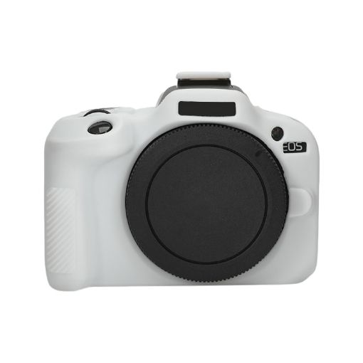 Canon EOS R100 White Glossy Soft Silicone Protective Case - 1