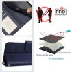 Vivo S30 Pro Mini Blue RFID Leather Case with Cat Rat Pattern & Lanyard - 5