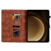 Lily Embossed Leather Case for Samsung Galaxy Tab S9+/S9 FE+ (Brown) - 4