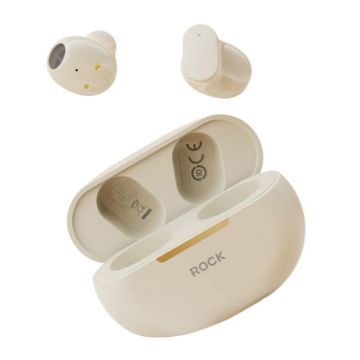 ROCK EB900 TWS Earphones Bluetooth 5.3 (Beige) - 1