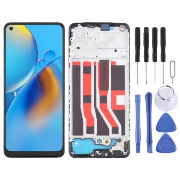 OPPO Reno6 Lite OLED Screen Digitizer with Frame Assembly - 1