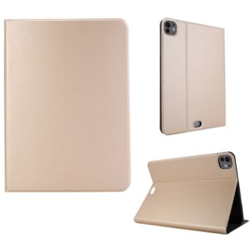 iPad Pro 13 2024 Gold Leather Smart Case - 1