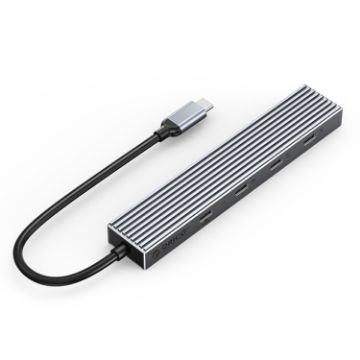 ORICO DHF-4C 4 in 1 USB-C/Type-C Docking Station HUB (Grey) - 1