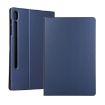 Samsung Galaxy Tab S7 T870 Leather Case with Holder, Dark Blue - 1