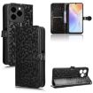 Ulefone Note 20 Pro Black Leather Honeycomb Dot Phone Case - 1