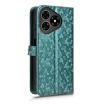 Ulefone Note 19 Green Leather Phone Case with Honeycomb Texture - 3