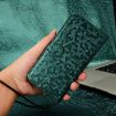 Ulefone Note 19 Green Leather Phone Case with Honeycomb Texture - 6