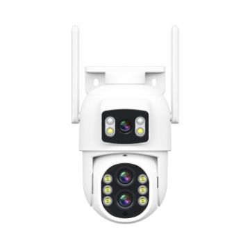 ESCAM QF500 5+5MP WiFi 10X Zoom Motion Detection Camera (US Plug) - 1