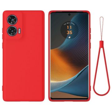 Motorola Edge 50 Fusion Red Silicone Dropproof Full Coverage Case - 1