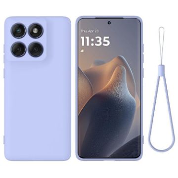 Motorola Edge 60 Pro Purple Silicone Dropproof Phone Case - 1