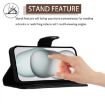 Samsung Galaxy A07 Leather Flip Case with Lanyard - Black - 3