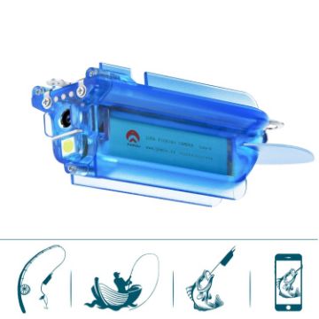 1080P Wireless Underwater Fishing Camera with App Control (Blue) - 1