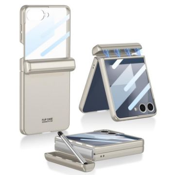 Samsung Galaxy Z Flip7 5G Magnetic Case with Pen Box (Gray) - 1