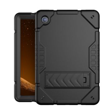 Samsung Galaxy Tab A8 Hybrid Silicone Armor Case (Black) - 1